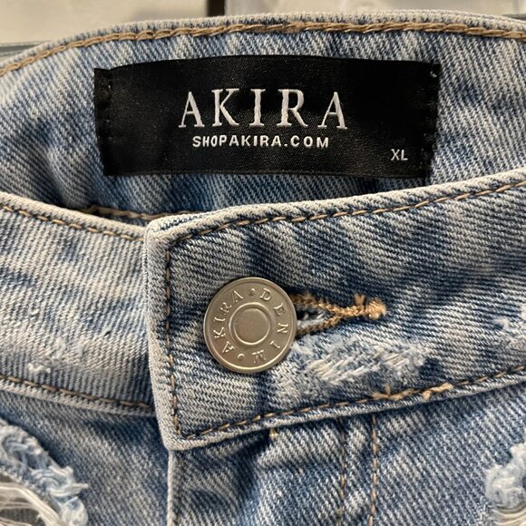 A Distressed Denim Maxi Skirt Snap Front - SZ XL   New without Tags - Picture 6 of 8